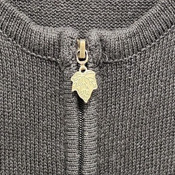 Breckenridge Women's Fall Leaves & Pumpkins Zip Up Vest Size XL - Picture 3 of 10